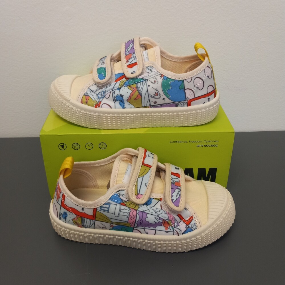 Happy NocNoc Adjustable Canvas Shoes Toddler Size 11 - Picture 2 of 6